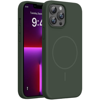 Miracase Magnetic for iPhone 17 Pro Case, Compatible with MagSafe, Integrated Silicone Camera Control Cover, 3.0mm Thicken Shockproof Drop Protection Phone Case for 17 Pro,Dark Blue