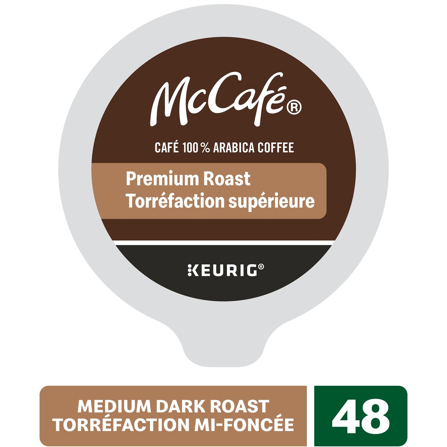 McCafé Premium Medium Dark Roast K-Cup Kaffeepads, 48 Stück, ethisch einwandfrei bezogen, für Keurig Kaffeemaschinen