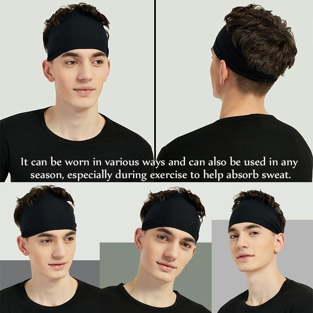 Sports Headbands for Women (5 Pack), Moisture Wicking Workout Headband for Running, Cross Training, Yoga and Bike