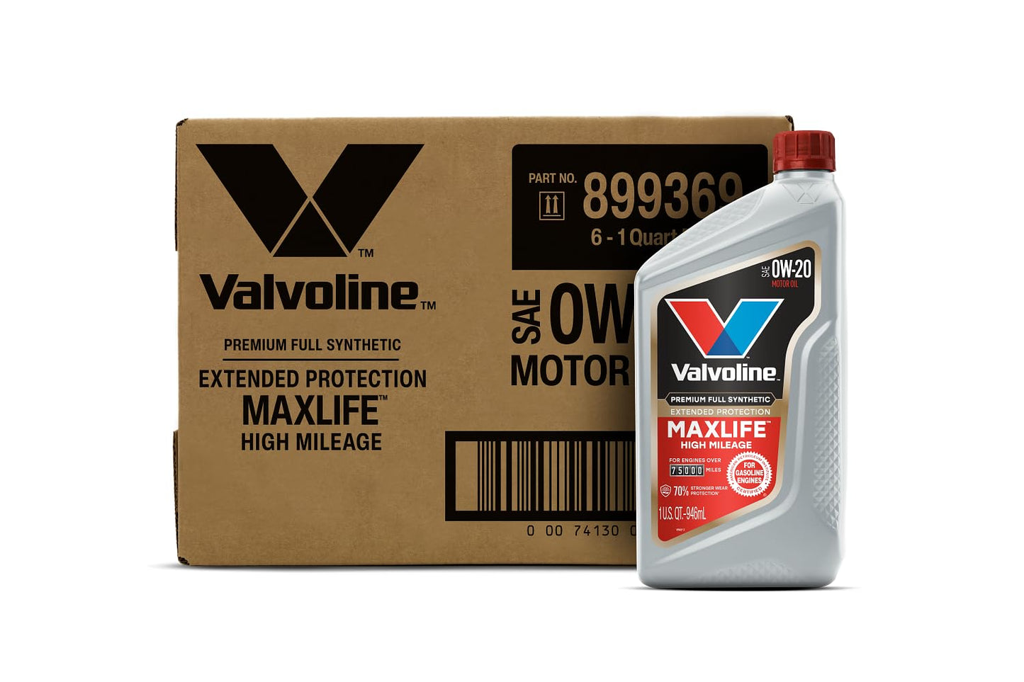 Valvoline MaxLife High Mileage 5W-30 Synthetic Blend Motor Oil 5 Quart