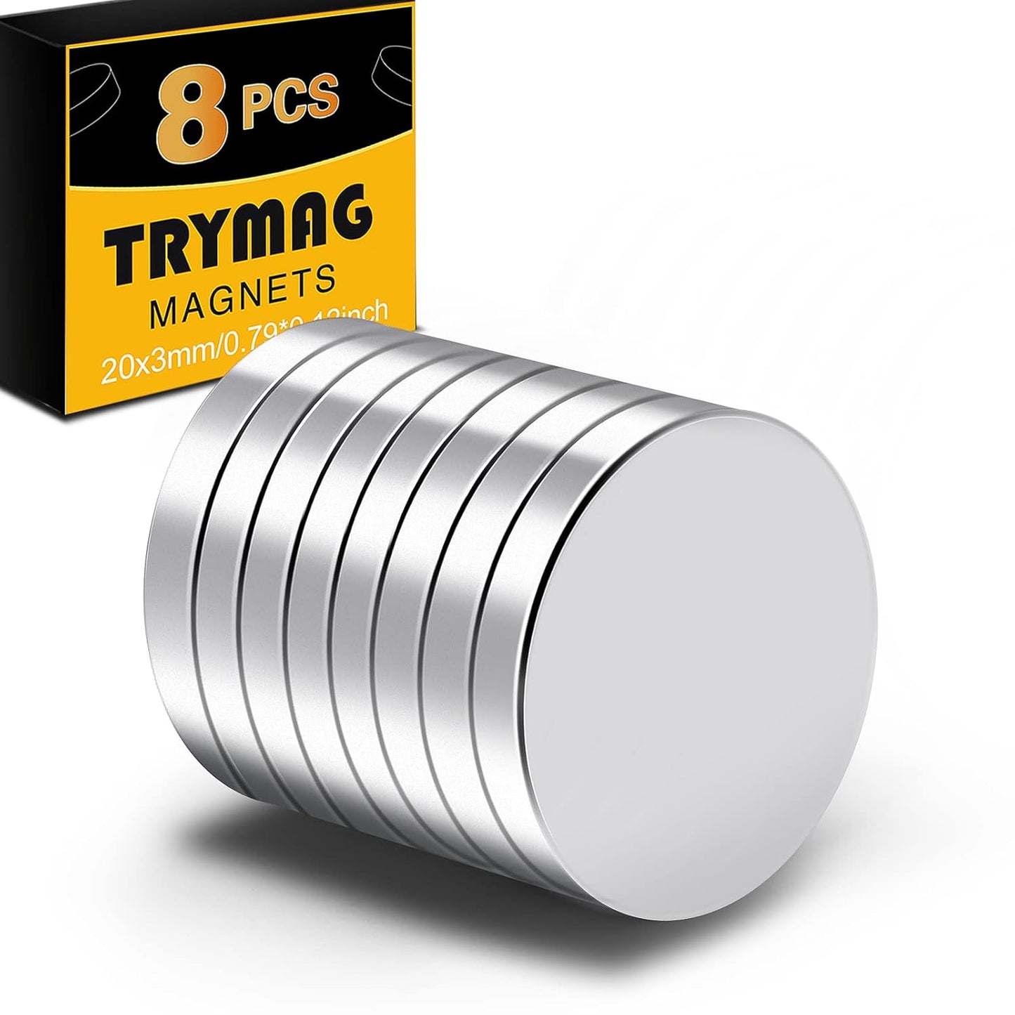 20x3mm 8Pcs-Silver8