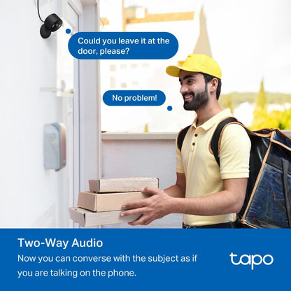 Tapo 1080P Indoor Wired Security Camera - Works as a Baby Monitor & Pet Camera, Motion Detection, 2-Way Audio, Siren, Night Vision, Subscription-Free Local Storage or Optional Cloud, C101