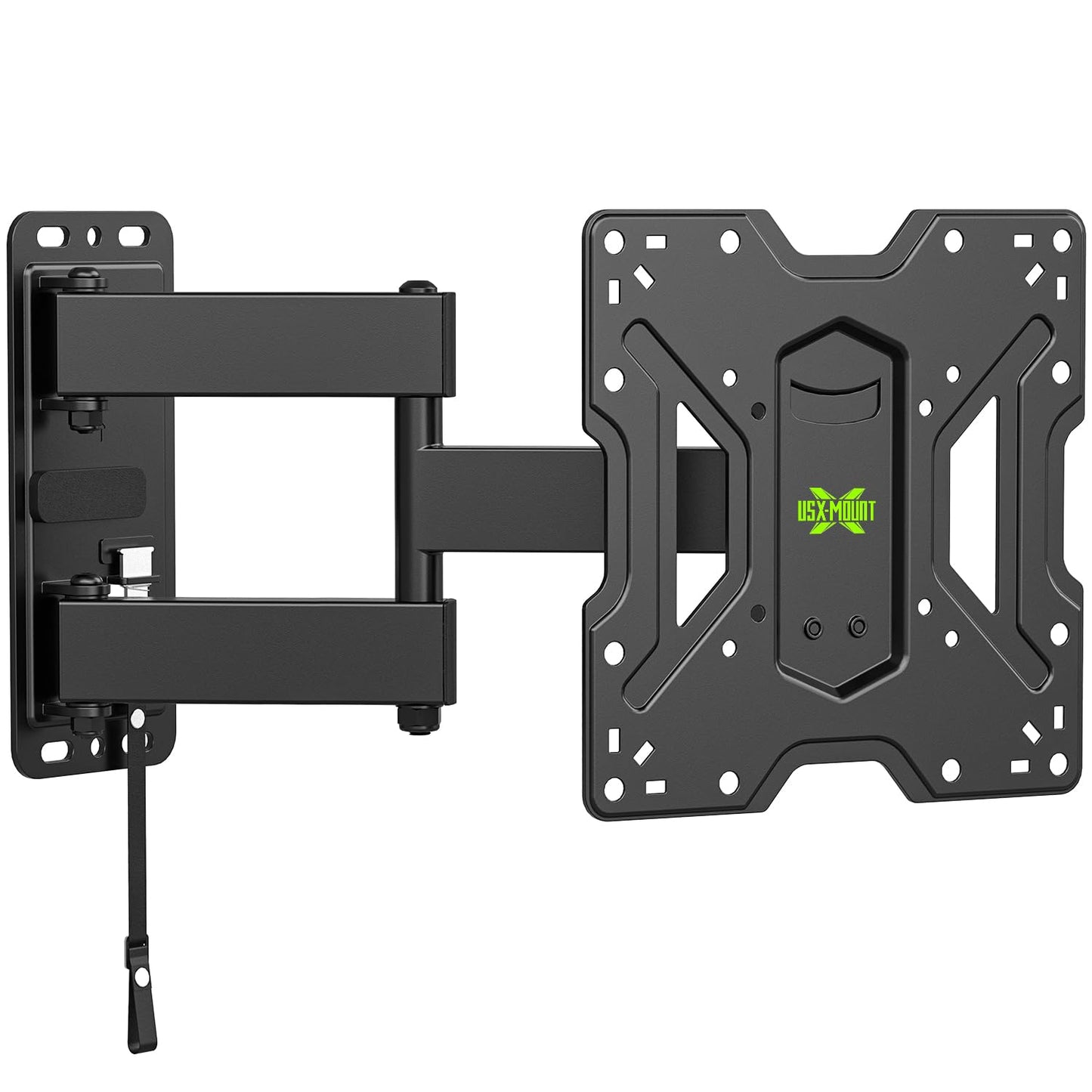 USX MOUNT TV Wall Mount for 32-74 inch Flat Screen/LED/4K up to 110lbs, Full Motion TV Mount Bracket with Swivel & Tilt Articulating Dual Arms, Max VESA 400x400mm, Fits 12/16" Wood Studs