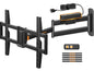 Perlegear Corner TV Wall Mount Long Arm TV Mount Bracket for 37-75 Inch TVs-Full Motion Wall Mount with 32.37” Extension & Swivel Articulating Arm & Tilt, MAX VESA 600x400mm, Holds up to 100 lbs