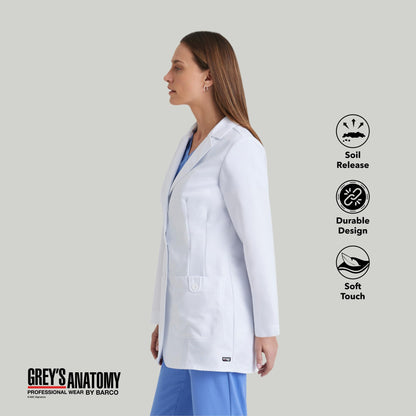 Grey's Anatomy Women's 32 Inch Two Pocket Fitted Lab Coat