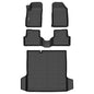 GINOWY-Floor Mats for Toyota 4Runner 1996-2002,1st+2nd Row,TPE All Weather Car Mats Custom Fit Rubber Floor Liners Car Accessories for Toyota 4Runner