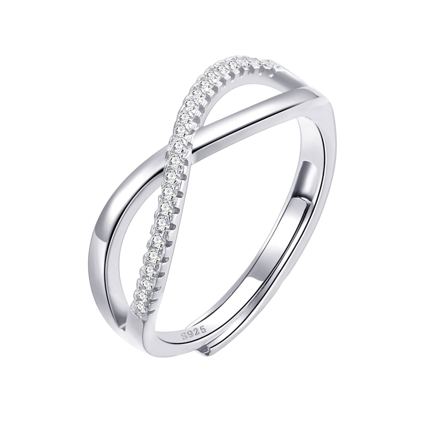 figure eight ring CZ
