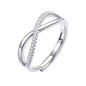 figure eight ring CZ