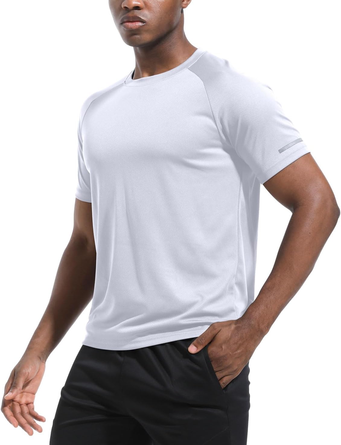 Boyzn 1er, 3er, 5er oder 7er Pack Herren-Trainings-Laufshirts, Dry Fit feuchtigkeitsableitendes T-Shirt, Gym Sport Kurzarm-T-Shirts