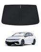 KUST Windshield Sun Shade for 2017-2026 Tesla Model Y/Model 3 Sunshade Accessories (Fit 2025-2026 Model Y Juniper / 2024 Model 3 Highland) Upgraded Foldable Sunshade, Blocks UV Rays Keep Car Cool