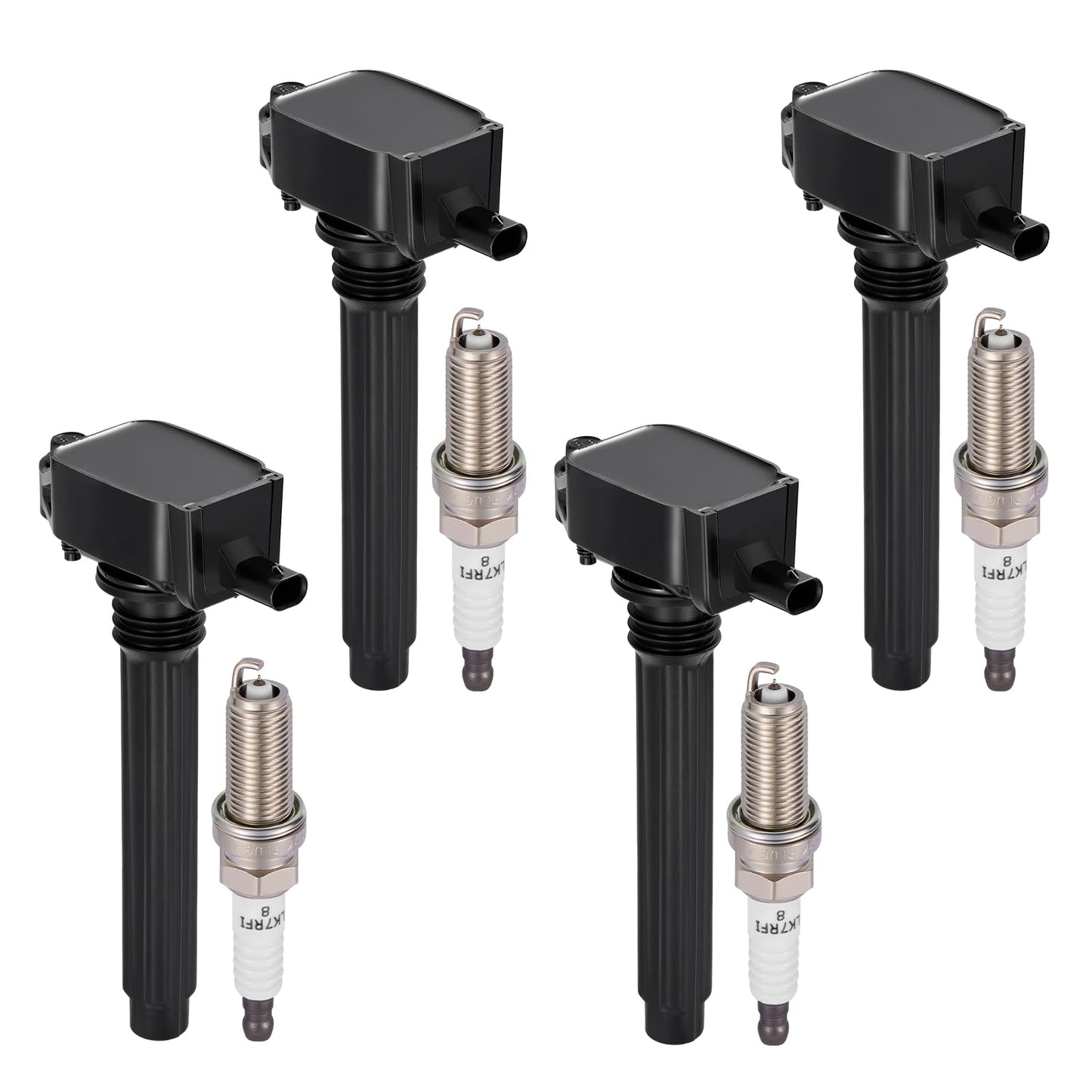 BDFHYK Ignition Coil Pack UF648 and Iridium Spark Plug 97390 Compatible with Jeep Grand Cherokee 2011-2015 Jeep Wrangler Dodge Charger Grand Caravan 2016 Chrysler 200 300 Jeep Coil Pack 3.6L Set of 6