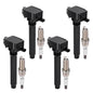 BDFHYK Ignition Coil Pack UF648 and Iridium Spark Plug 97390 Compatible with Jeep Grand Cherokee 2011-2015 Jeep Wrangler Dodge Charger Grand Caravan 2016 Chrysler 200 300 Jeep Coil Pack 3.6L Set of 6