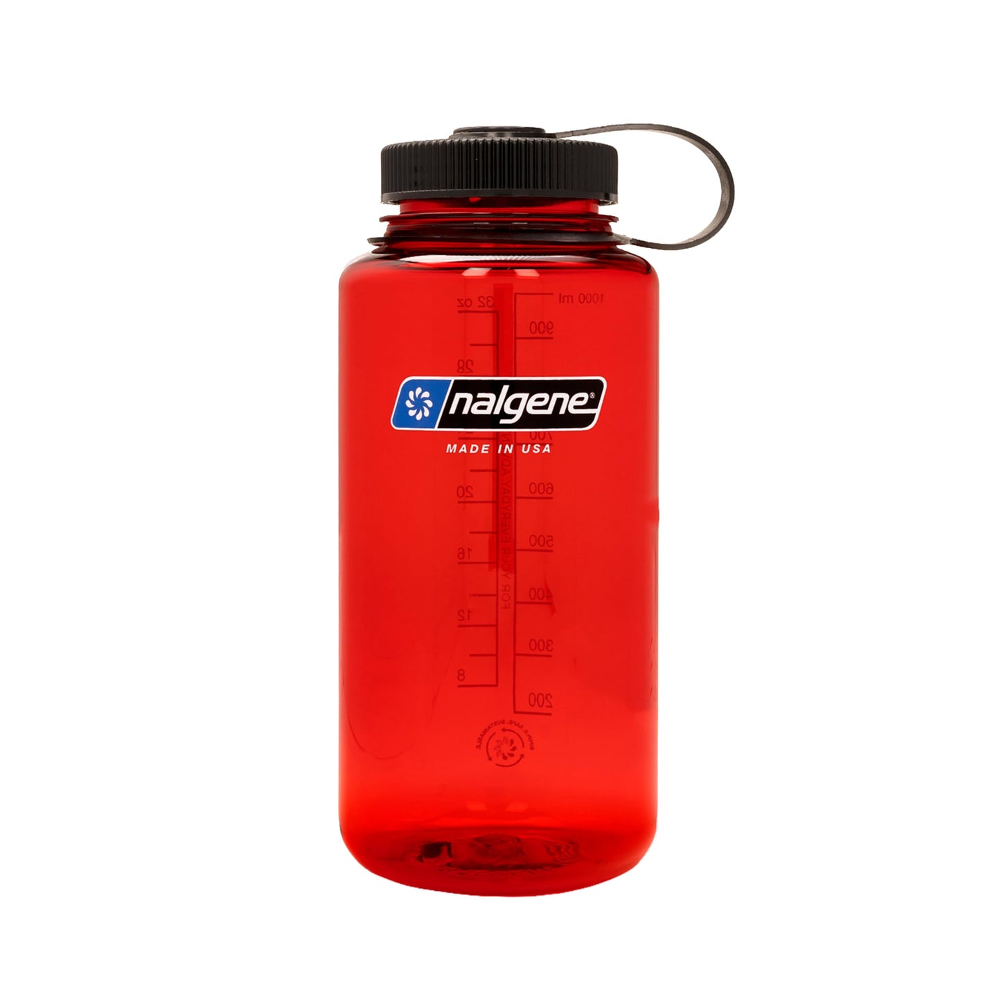 Nalgene 32 oz Wide Mouth Water Bottle | BPA-Free, Durable & Leak Proof, Lightweight Bottle for Hiking & Gym, Work & Travel
