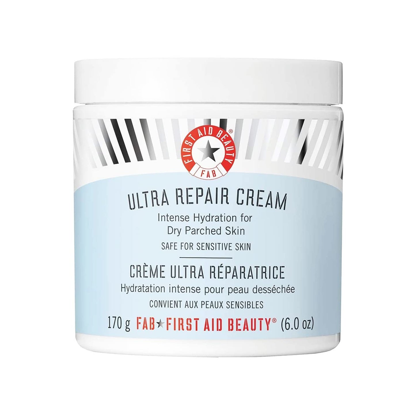 First Aid Beauty Ultra Repair Cream – Eczema Relief & Skin Barrier Repair Moisturizer with Colloidal Oatmeal & Ceramides, for Sensitive Dry Skin, Face & Body, 170.1g