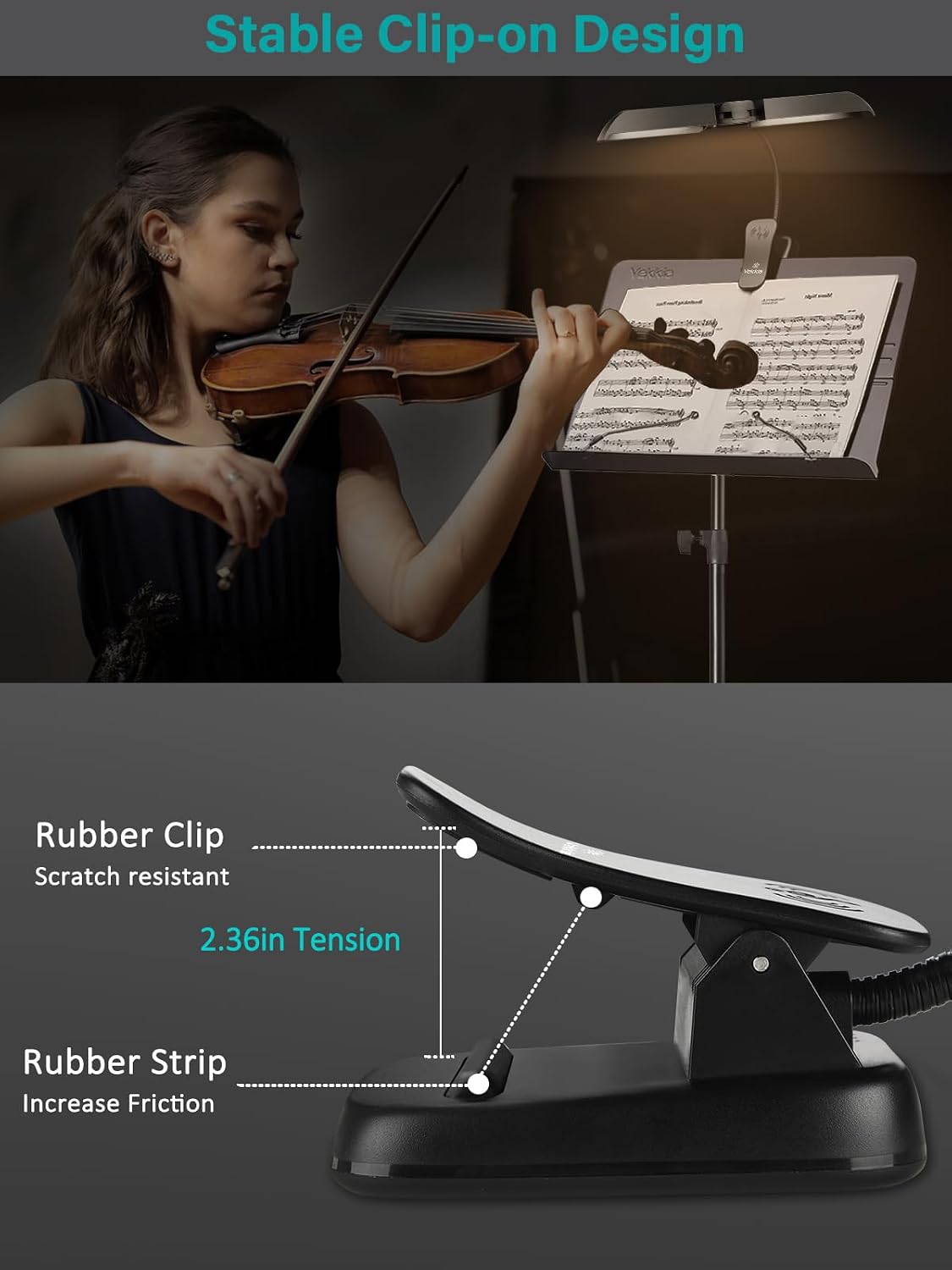 Vekkia 64 Led Rechargeable Music Stand Light