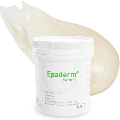 Epaderm Ointment for Eczema, Psoriasis and Dry Skin 1kg tub | 3-in-1 emollient formulated with clinically proven ingredients | Free from fragrance, colour, steroids, sodium lauryl sulphate (SLS) | Suitable for all ages, including babies