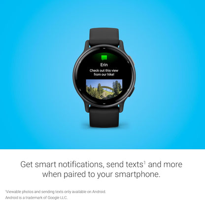 Garmin vívoactive 5, GPS-Smartwatch für Gesundheit und Fitness, AMOLED-Display, bis zu 11 Tage Akkulaufzeit, Schwarz