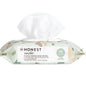 The Honest Company Clean Conscious Unscented Wipes | Over 99% Water, Compostable, Plant-Based, Baby Wipes | Hypoallergenic for Sensitive Skin, EWG Verified | Pattern Play, 576 Count