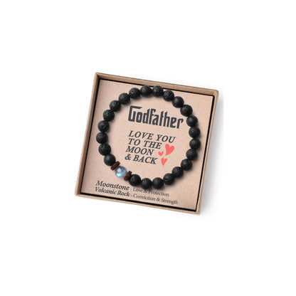 THEMEROL Handmade Gifts for Boys/Men-Love/Strength-Natural Gemstone Bracelet for Son Grandson Dad Boyfriend Husband Brother Nephew Uncle