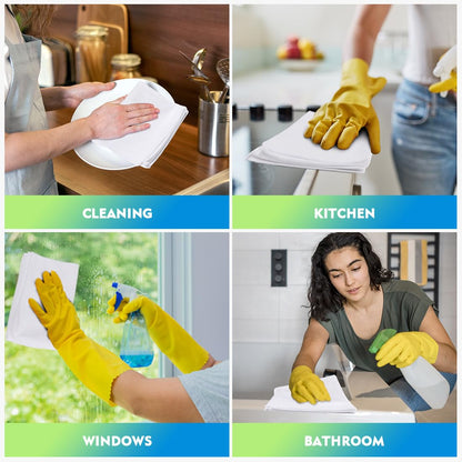 HOMEXCEL Microfiber Cleaning Cloth 12 Pack, 12.5 x 12.5 inch Microfiber Towels for Cars, Ultra Absorbent Car Washing Cloth, Lint Free Streak Free Cleaning Rags for Car, Kitchen, and Window (Grey)