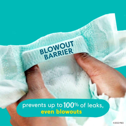 Pampers Swaddlers Windeln, Größe 0 (bis 4,5 kg), 84 Stück, Saugfähig, Hält Babys trocken und bequem, Hautverträgliche Einwegwindel