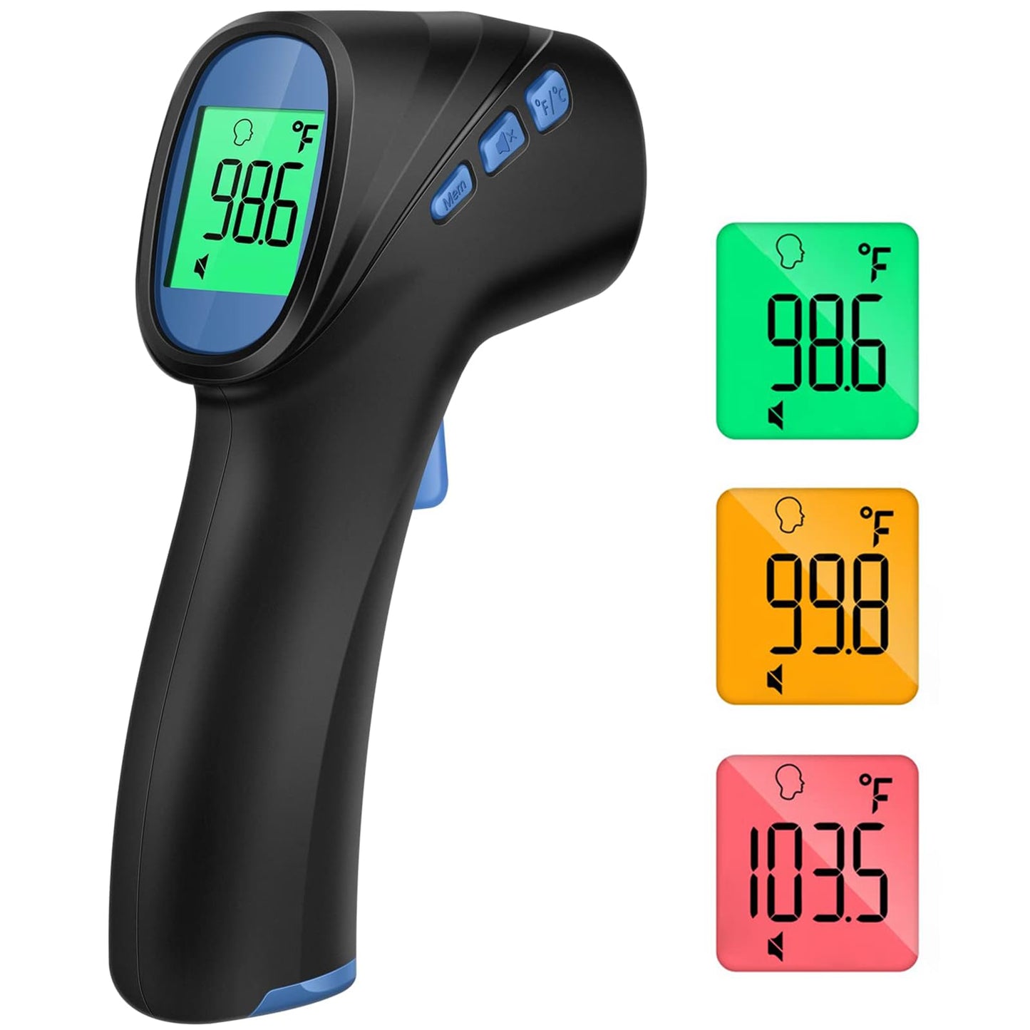 Forehead Thermometer for Adults and Kids, Digital Baby Thermometer with Fever Alarm, Fast Accurate Results, Home Medical & Nurse Essentials