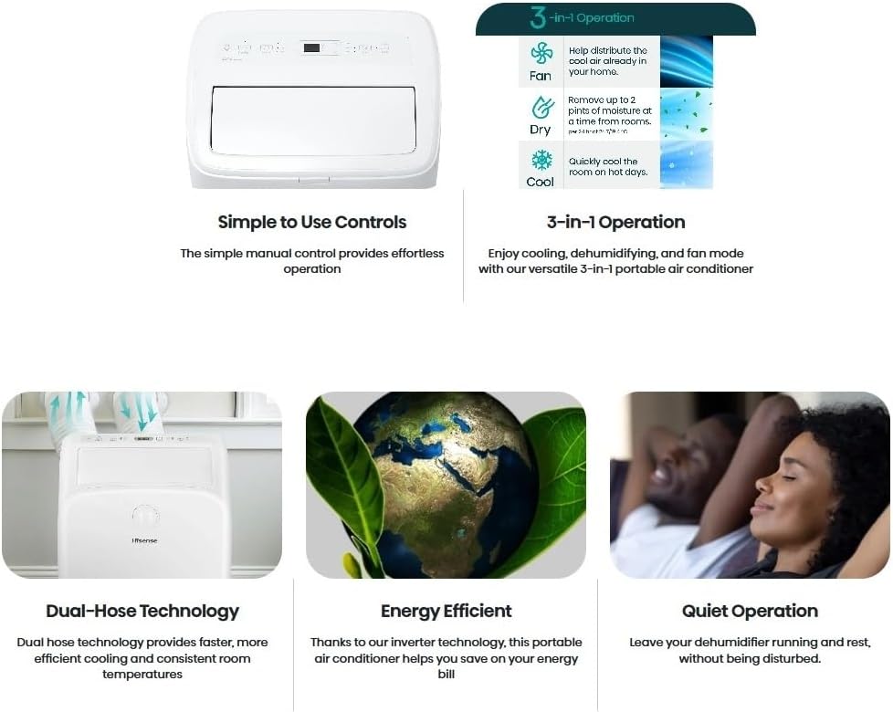 Hisense 8,000 BTU Portable Air Conditioner Review: Efficient Cooling for Your Home