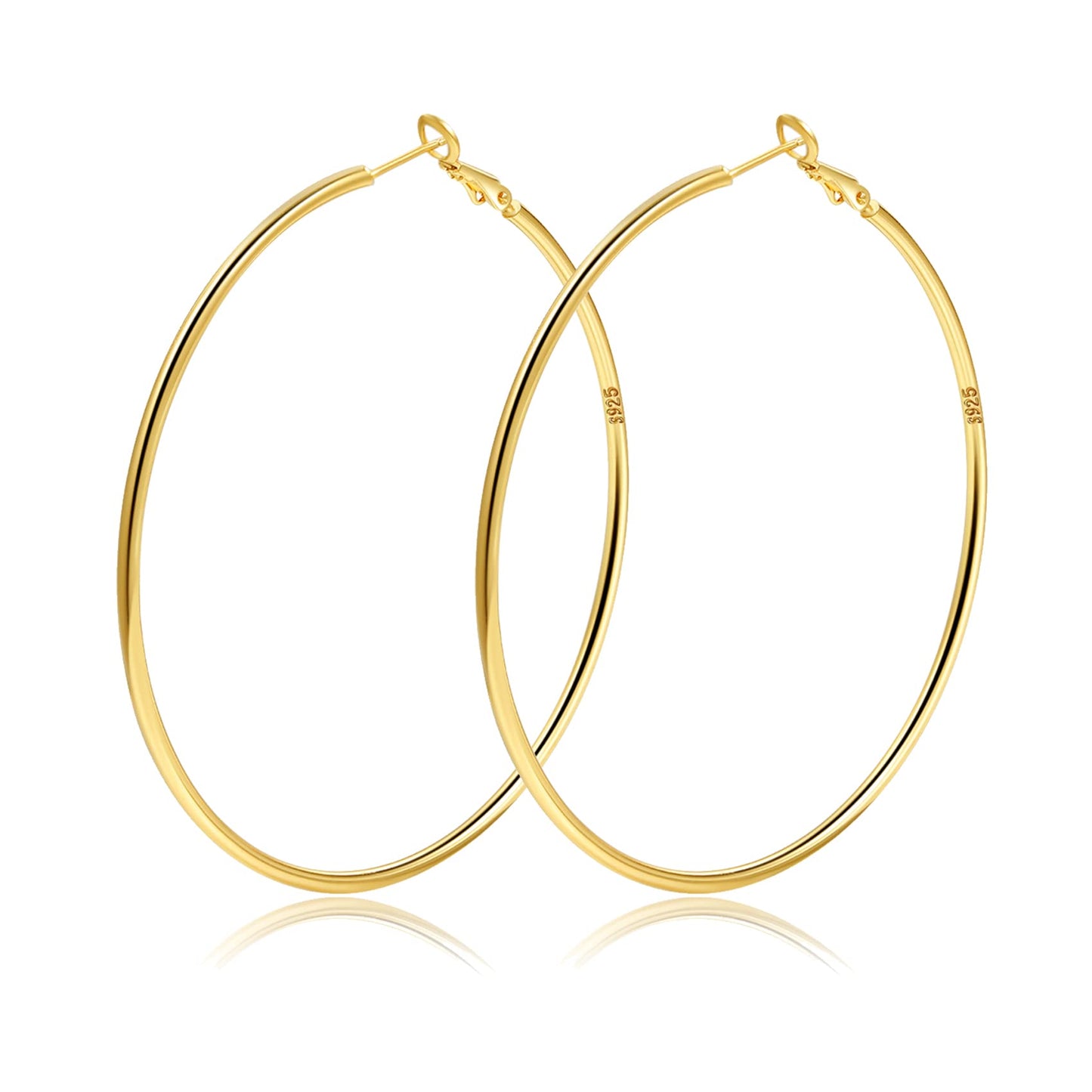 Gold,50mm hoops