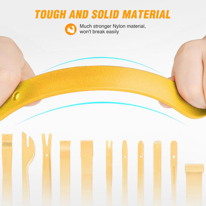 GOOACC 5PCS Auto Trim Removal Tool Kit No-Scratch Pry Tool Kit for Car Door Clip Panel & Audio Dashboard Dismantle -5PCS