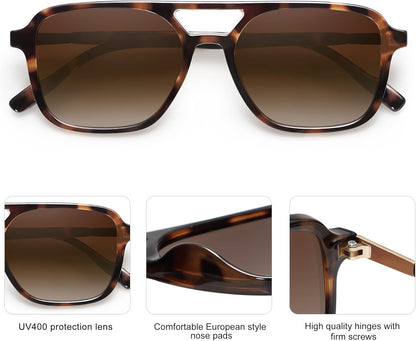 SOJOS Retro Aviator Sunglasses: Timeless Style with Modern Protection