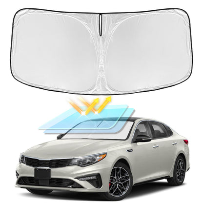 for Toyota Tacoma 2016-2023 2024 2025 2026 Sun Shade Sunshade Windshield Cover - 4 Layers Front Window Shade Custom Fit Tacoma 2Dr 4Dr Pickup Sun Visor 240T Shade Blocks UV Rays Car Accessories