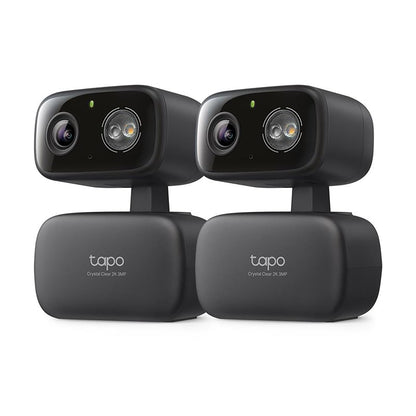 Tapo 2K Indoor Pan/Tilt Wired Security Camera - Works as a Baby Monitor & Pet Camera, Motion Detection, 2-Way Audio, Siren, Night Vision, Subscription-Free Local Storage or Optional Cloud, Black, C211