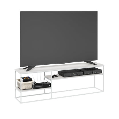 Furinno TOMI TV Stand, 5-Cube Entertainment Center with Open Shelf, Reversible TV Console, for Living Room, Bedroom, Home Office, Green