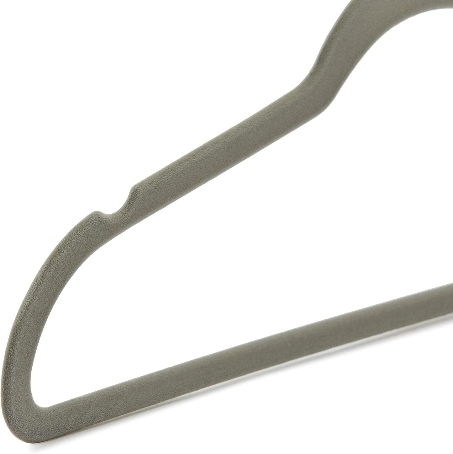 Amazon Basics Samtkleiderbügel für Anzüge – 30er-Pack, Schwarz