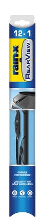 Rain-X 850212 RearView Wiper Blade 12", OEM Replacement Rear Windshield Wiper, Interchangeable Adapter for Easy Installation, All-Weather & All-Season Performance, Composite