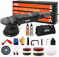Buffer Polisher, SPTA 5-Inch 125mm Dual Action Random Orbital Car Polisher,Car Detailing Kit, 4Pcs 5inch & 4Pcs 6Inch Polishing Pad,Packing Bag for Car Polishing and Waxing--DAPSET-US