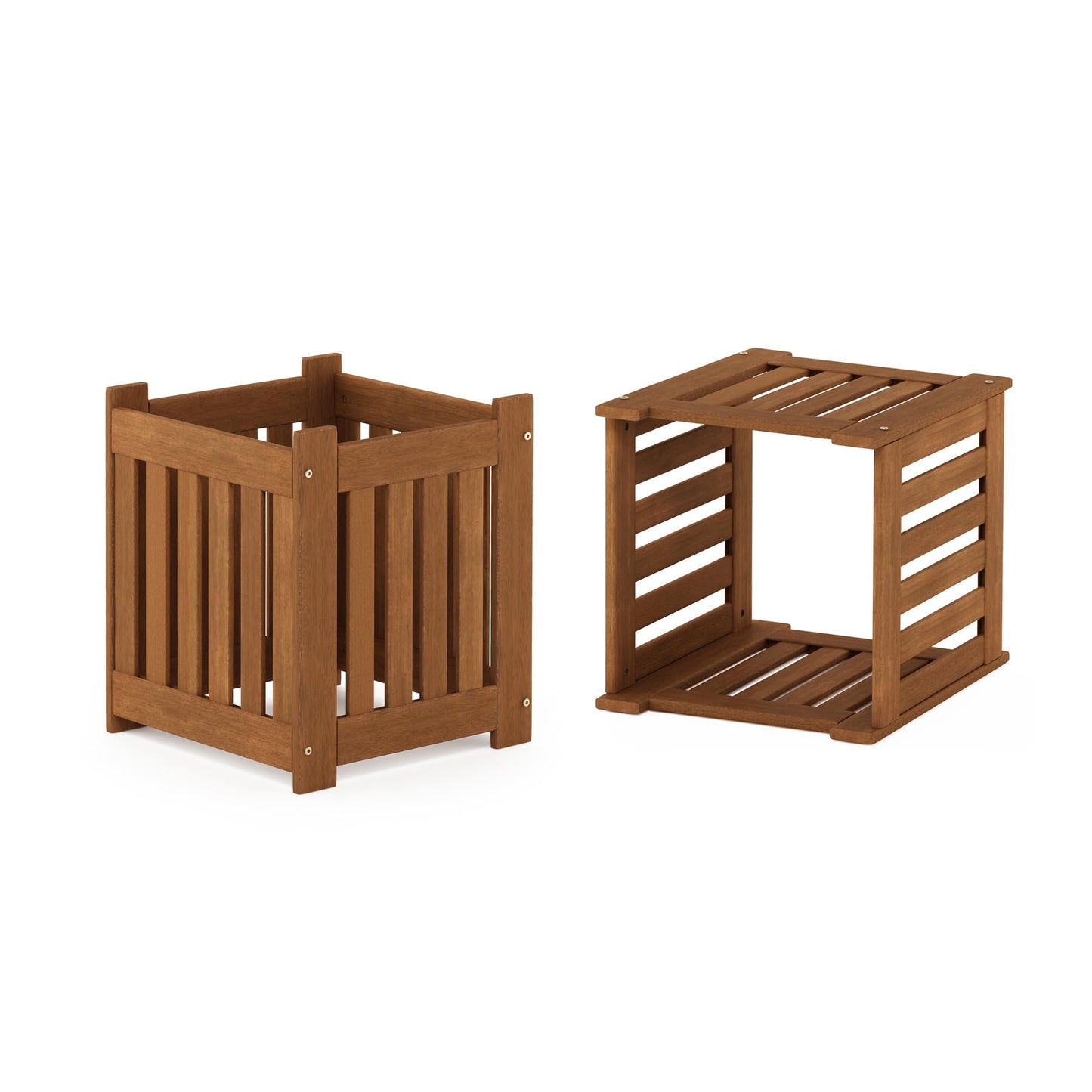 Furinno FG17478 Tioman Outdoor Patio Furniture Hardwood Potting Bench, Natural
