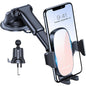 Miracase Car Phone Mount, [Upgraded Strong Military Grade Suction Cup] Long Arm Phone Holder for Car Dashboard Windshield Vent, Hands Free Cell Phone Holder Compatible with All Mobile Phones