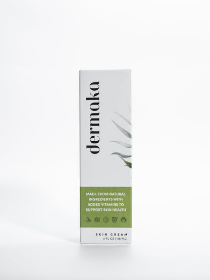 Dermaka Arnica Skin Care Cream (4 oz) – Moisturizing Botanical Cream with Arnica Montana, Bromelain, Vitamin A & E – Gentle Hydrating Cream for Face & Body, Sensitive Skin Friendly
