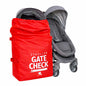 J.L. Childress Gate Check Bag for Single & Some Double Strollers - Travel Bag for Airplane, Fits Most Standard Baby Strollers, Airport Accessories Gate Check, Flying Essentials - Neon Blue