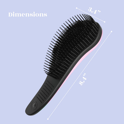 Crave Naturals Glide Thru Entwirrbürste für Erwachsene und Kinder. Entwirrbürste für natürliches, lockiges, glattes, nasses oder trockenes Haar. Haarbürsten für Frauen. Stylingbürste (Blau)