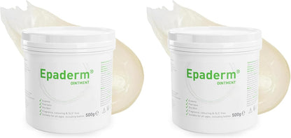 Epaderm Ointment for Eczema, Psoriasis and Dry Skin 1kg tub | 3-in-1 emollient formulated with clinically proven ingredients | Free from fragrance, colour, steroids, sodium lauryl sulphate (SLS) | Suitable for all ages, including babies