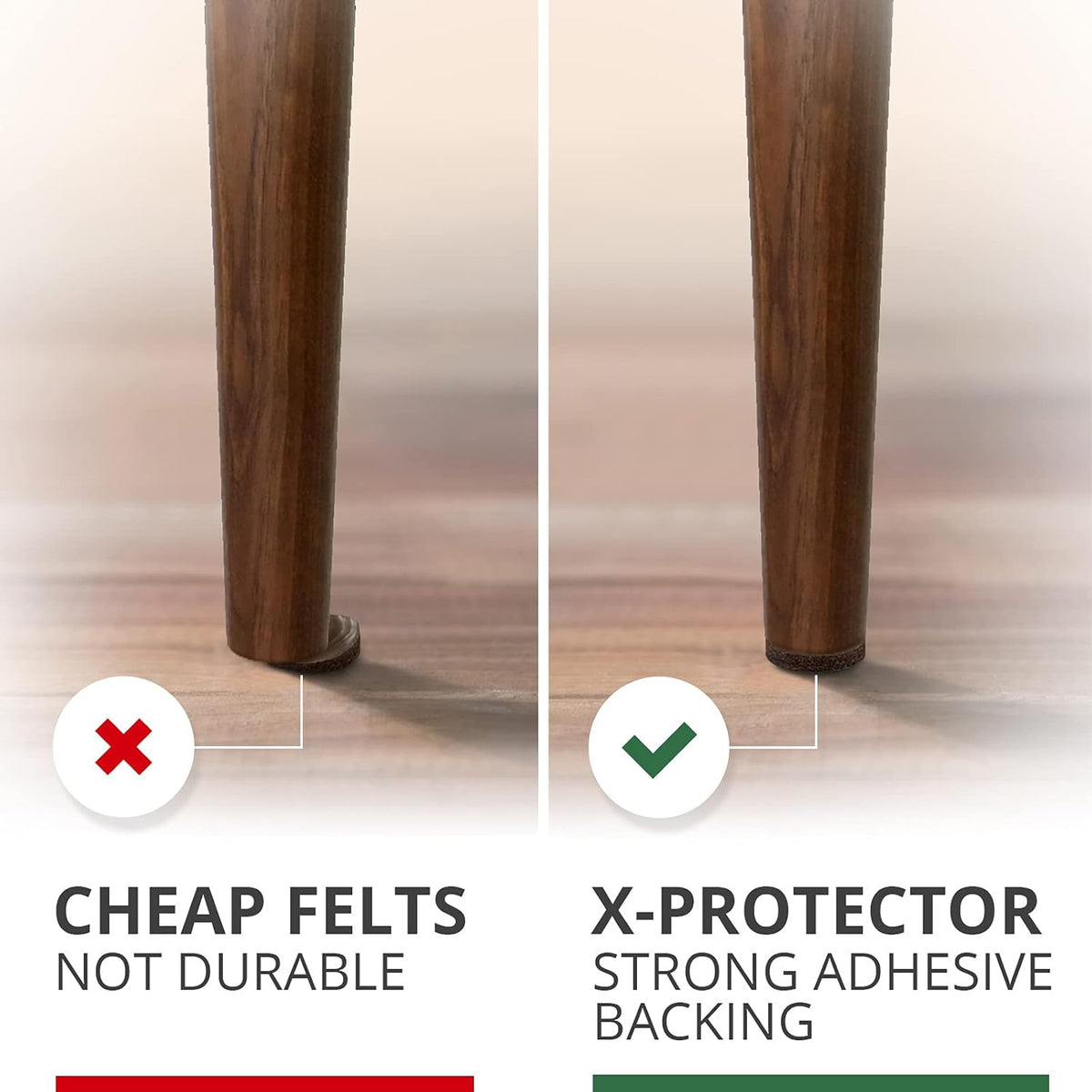 Felt Pads X-PROTECTOR - Giant 235 Pack Premium Furniture Pads. Huge Quantity Felt Furniture Pads Wood Floor Protectors for Furniture Feet – Best Hardwood Floor Protectors. Protect Your Wood Floors!