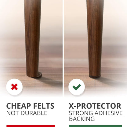 Felt Pads X-PROTECTOR - Giant 235 Pack Premium Furniture Pads. Huge Quantity Felt Furniture Pads Wood Floor Protectors for Furniture Feet – Best Hardwood Floor Protectors. Protect Your Wood Floors!