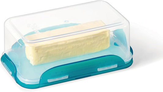 Starfrit LocknLock Plastic Butter Container - Removable Tray with Measurements - 25oz/750ml - Airtight - 4-Sided Locking Lid