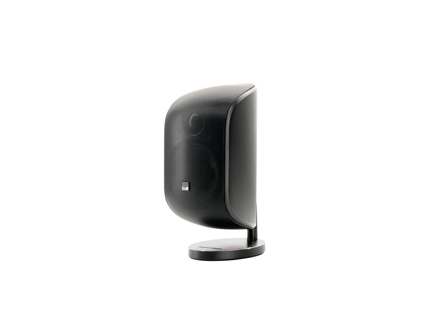Bowers and Wilkins M-1 Satellite Speaker (1 Count) 4" Glass Fiber Midrange, 1" Aluminum Dome Tweeter, Use as Home Stereo Speakers or Center Channel in Your Surround Sound System, Matte Black (Single)