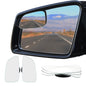 Ampper Blind Spot Mirror, 2" Round HD Glass Frameless Convex Rear View Mirror, Pack of 2