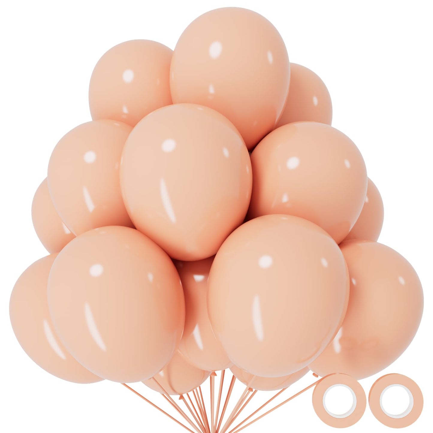 110pcs Black Balloon 12 inch, Black Latex Balloons for Birthday Party Baby Shower Wedding(with 2 Ribbons).