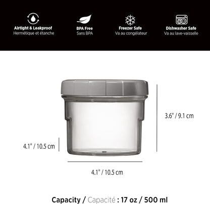 Starfrit LocknLock Kunststoff-Butterdose – Herausnehmbares Tablett mit Messskala – 750ml – Luftdicht – 4-seitiger Verschlussdeckel