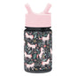 Simple Modern Peppa Pig Kids Tritan Plastic Summit Water Bottle | 12 oz BPA-Free Cup with Covered Leak Proof Straw Lid for Girls, Toddlers | Bubbles